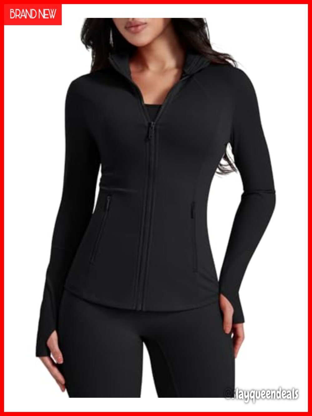 Women's Lightweight Zip Up Athletic Jacket Slim Fit Running Gym Top